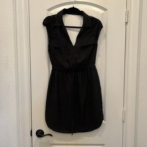 Silk little black dress